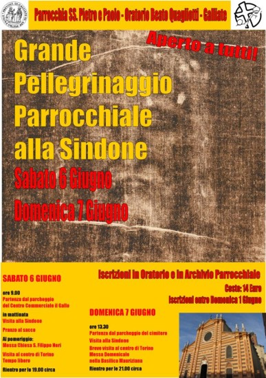 manifesto sindone 6-7 giugnob